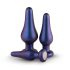 Hueman Comets - plug anal silicone - kit 3 peças - roxo