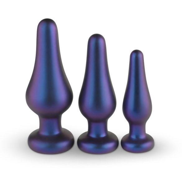 Hueman Comets - plug anal silicone - kit 3 peças - roxo