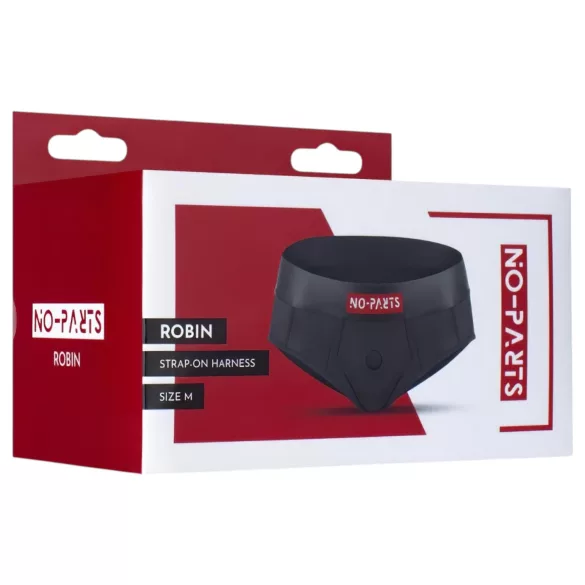 No-Parts Robin - calcinha com cintaralho strap-on - preta - tamanho S