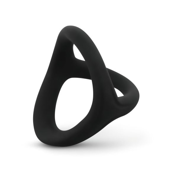 Easytoys Desire Ring - anel peniano e escrotal flexível - silicone preto