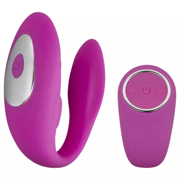 Easytoys Tap Dancer - vibrador casal com controle remoto à prova d'água rosa