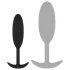 EasyToys Heavy Fulfiller - plug anal de 54 g - pequeno (preto)