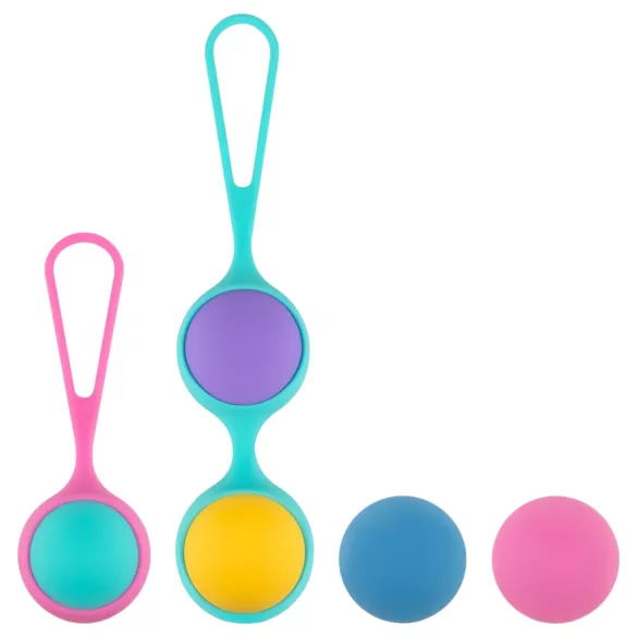 PMV20 Vita - conjunto de bolas kegel ajustáveis - multicolorido