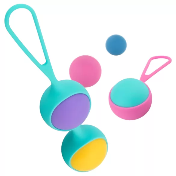 PMV20 Vita - conjunto de bolas kegel ajustáveis - multicolorido