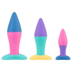   PMV20 Koda - plug anal dilatador - kit com vários tamanhos - colorido