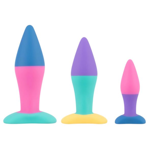 PMV20 Koda - plug anal dilatador - kit com vários tamanhos - colorido