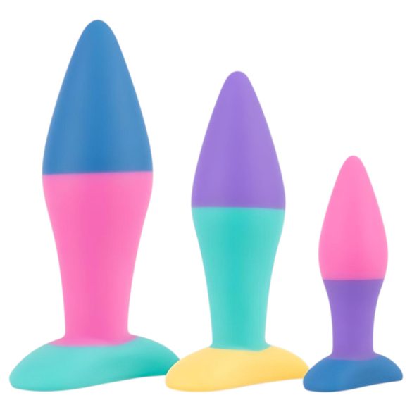 PMV20 Koda - plug anal dilatador - kit com vários tamanhos - colorido