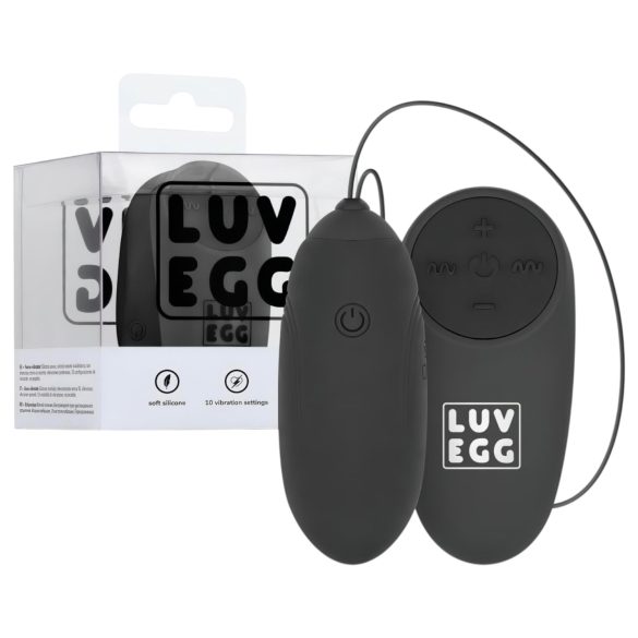 LUV EGG - vibrador bullet com controle remoto - recarregável - preto