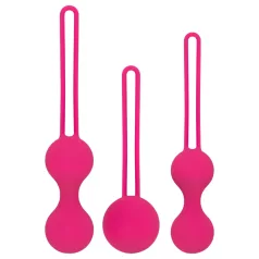Easytoys - bolas de pompoarismo - kit 3 peças - rosa