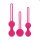 Easytoys - bolas de pompoarismo - kit 3 peças - rosa