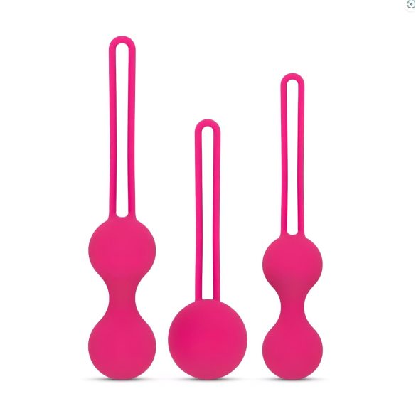Easytoys - bolas de pompoarismo - kit 3 peças - rosa