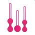 Easytoys - bolas de pompoarismo - kit 3 peças - rosa