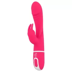   Easytoys - vibrador dupla estimulação clitóris e ponto G - silicone rosa