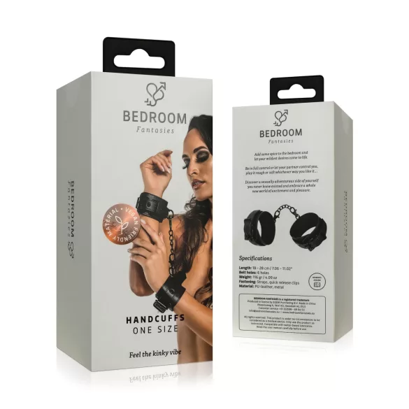 Bedroom Fantasies - algema de pulso com corrente - preto