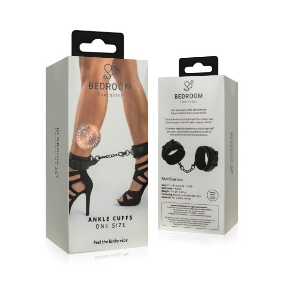 Bedroom Fantasies - algema tornozelo com corrente - preto