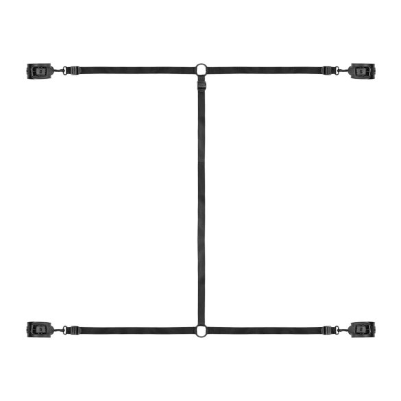 Bedroom Fantasies - conjunto de amarras para cama - preto