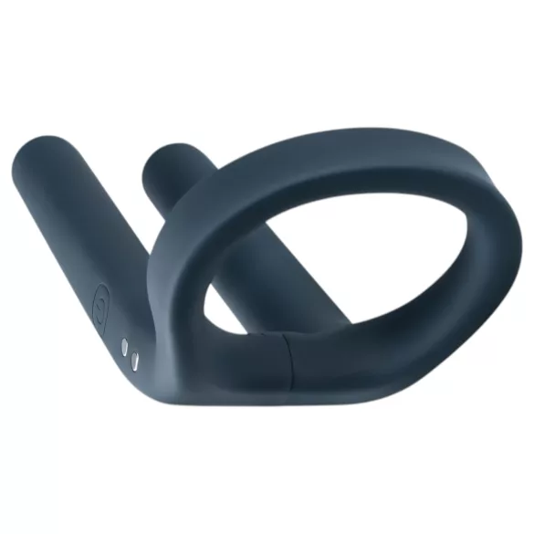 Boners - anel peniano com vibrador para testículos recarregável - silicone azul