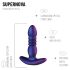 Hueman Supernova - vibrador anal com movimento - silicone roxo