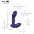 Hueman Galaxy - vibrador anal pulsante - silicone lilás