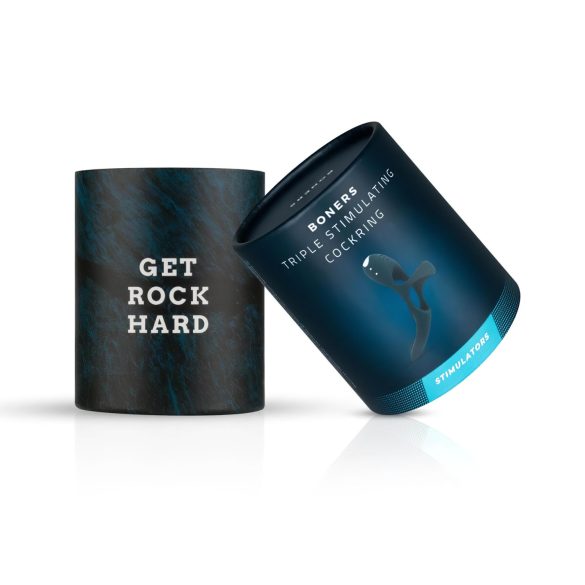 Boners - anel peniano e testicular com estimulador de clitóris