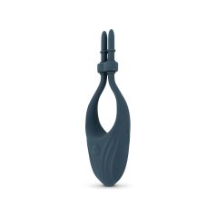 Boners - anel peniano vibratório ajustável - silicone azul