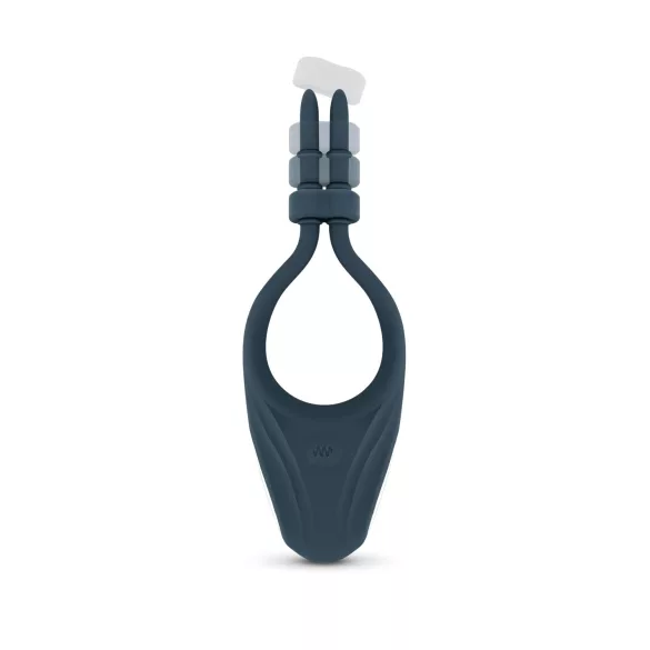 Boners - anel peniano vibratório ajustável - silicone azul