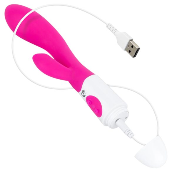 Easytoys Lily 2.0 - vibrador rabbit recarregável clitóris - silicone rosa