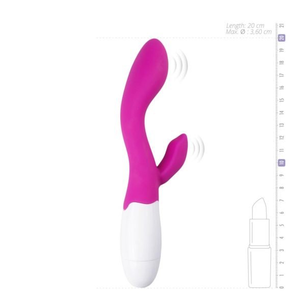 Easytoys Lily 2.0 - vibrador rabbit recarregável clitóris - silicone rosa