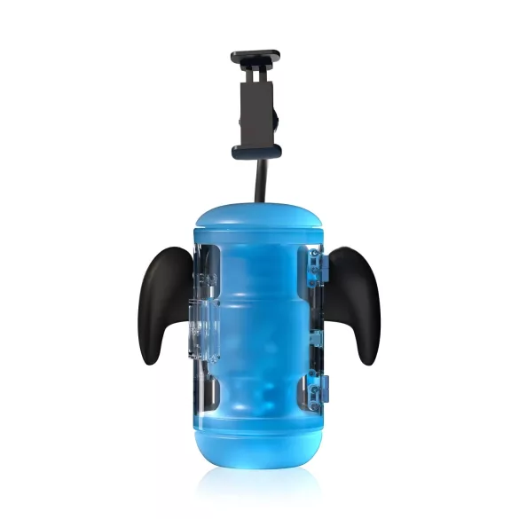 Blowcast Wingman Pro - masturbador automático masculino - azul e preto
