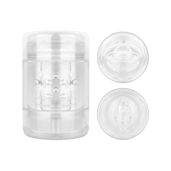 FPPR. - masturbador duplo - vagina e boca - transparente