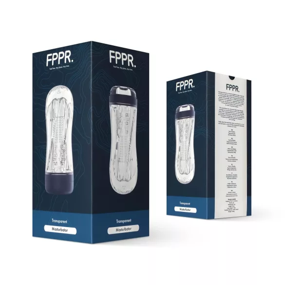 FPPR. - masturbador masculino texturizado - transparente