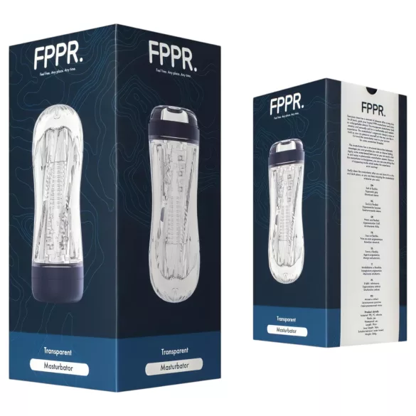 FPPR. - masturbador masculino texturizado - transparente