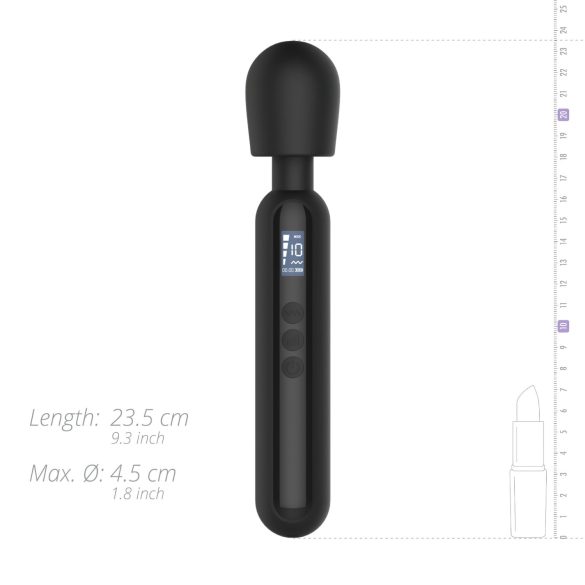 BLAQ - vibrador massageador digital - silicone preto
