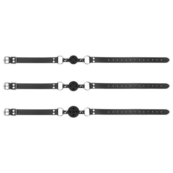 Bedroom Fantasies - kit de mordaça bucal - 3 peças - preto