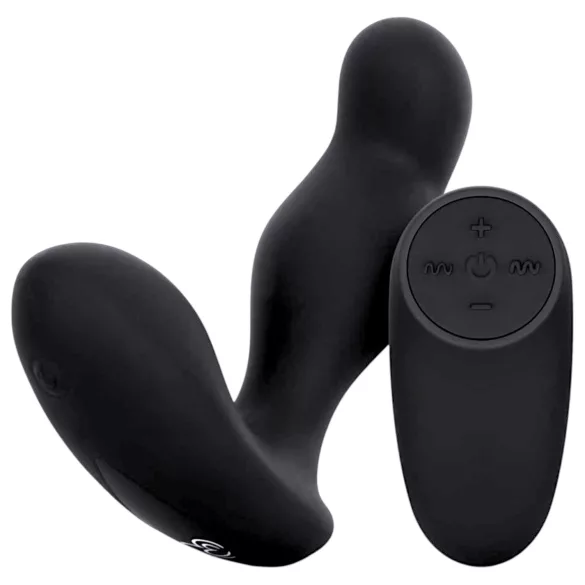 Easytoys Anal Collection - vibrador anal com controle remoto - silicone preto