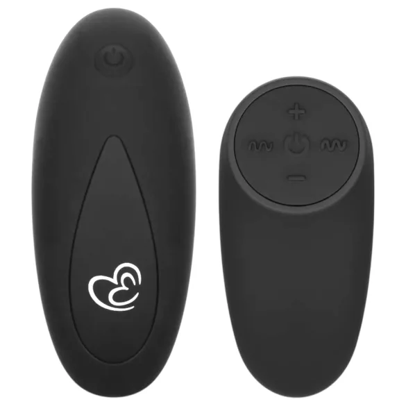 Easytoys Anal Collection - vibrador anal com controle remoto - silicone preto