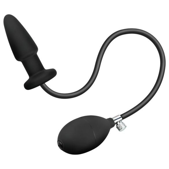 EasyToys - plug anal inflável - silicone preto