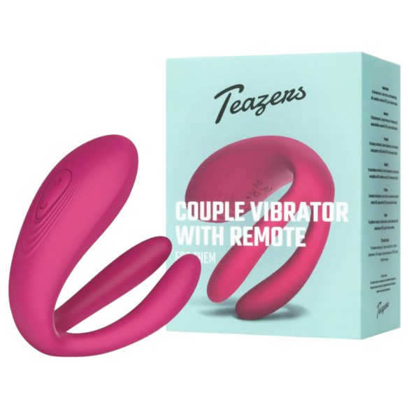 Teazers - vibrador para casais 3 motores - silicone rosa