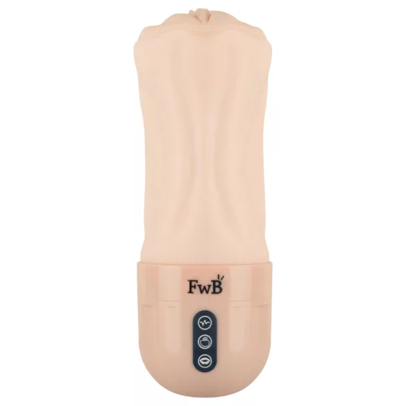 FWB - masturbador masculino com vibração e sucção - cor natural