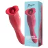 Teazers - vibrador de dupla ponta com estimulador de clitóris em forma de língua (vermelho)