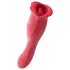 Teazers - vibrador de dupla ponta com estimulador de clitóris em forma de língua (vermelho)