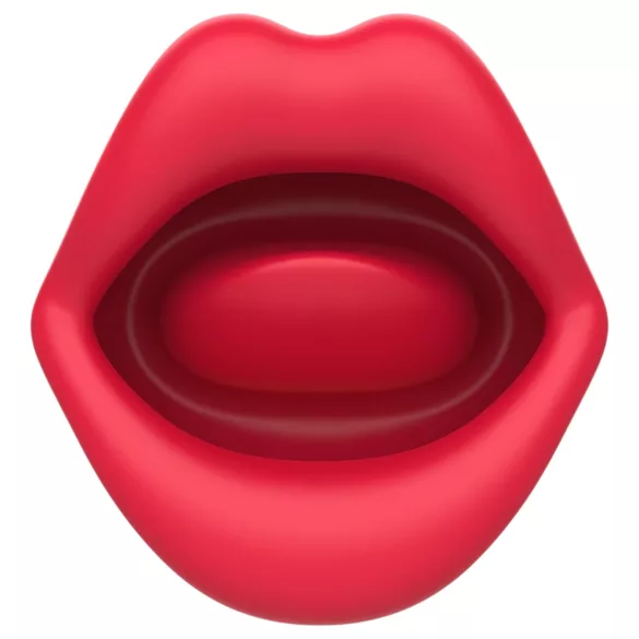 Teazers - vibrador de dupla ponta com estimulador de clitóris em forma de língua (vermelho)