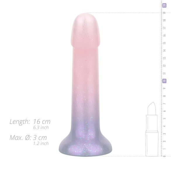 EasyToys Mermaid - dildo com glitter - 15cm - rosa