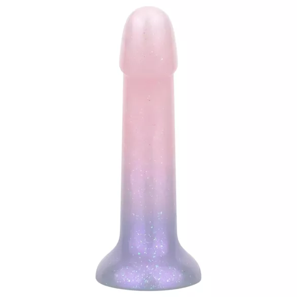 EasyToys Mermaid - dildo com glitter - 19cm - silicone rosa