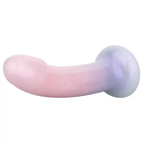 EasyToys Mermaid - dildo com glitter - 19cm - silicone rosa