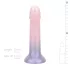 EasyToys Mermaid - dildo com glitter - 19cm - silicone rosa