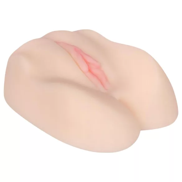 FWB - masturbador vagina e ânus com vibrador - cor natural