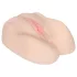 FWB - masturbador vagina e ânus com vibrador - cor natural
