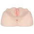 FWB - masturbador vagina e ânus com vibrador - cor natural