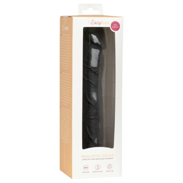 Easytoys - dildo realístico - 22,5 cm - preto